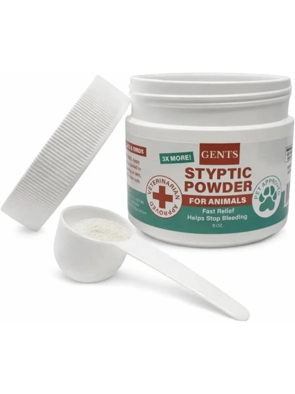 5 oz Pet Styptic Powder for Quick Blood Clotting - First Aid for Dogs, Cats